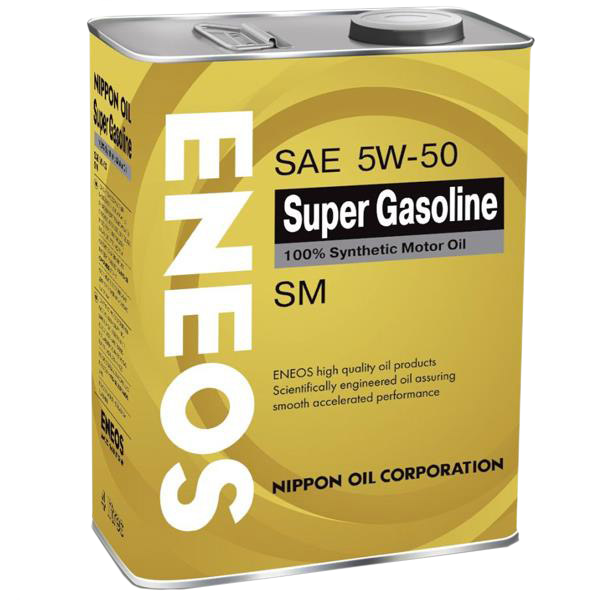 Моторное масло Eneos Super Gasoline Synthetic 5W-50, 4л (ENEOS: 8801252021940)